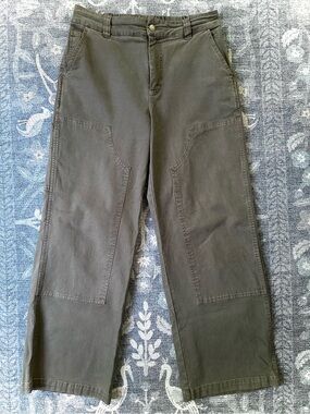 Young Fabulous & Broke YFB Olive Green Wide Leg Pants Sz L